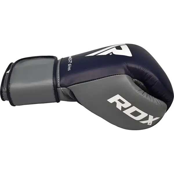 Боксерські рукавички RDX Leather Pro C4 Blue 12 ун. купити недорого в Україні, фото 6