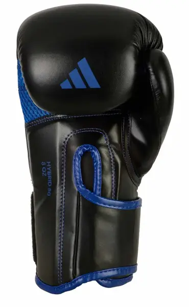 Боксерские перчатки Adidas "Hybrid 80" черно/синие | 10 унций | ADIH80 купить недорого в Украине, фото 7