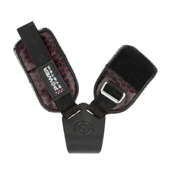Крюки для тяги на запястье Power System PS-3360 Hooks V2 Black/Red XL купить недорого в Украине, фото 3