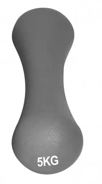 Гантелі неопренові PowerPlay 4126 Spartacus 2*5 кг. Сірі (пара - 2шт.) + Резинка для фітнесу 7,5кг. купити недорого в Україні, фото 4