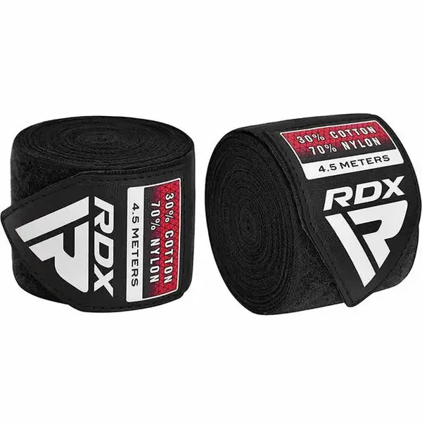 Бинты для бокса RDX WX Professional Boxing Hand Wraps Black (4.5м.) купить недорого в Украине, фото 4