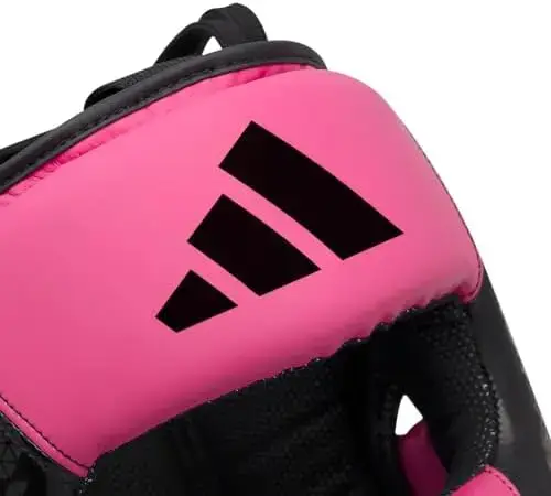 Шолом боксерський Adidas Combat 50 | S | чорний/рожевий | Обхват голови 52-55 см | ADIC50HG купити недорого в Україні, фото 3