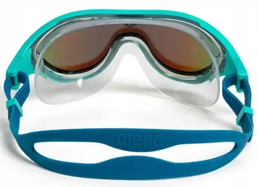 Окуляри для плавання Arena THE ONE MASK MIRROR бірюзовий, синій, білий Уні OSFM купити недорого в Україні, фото 8