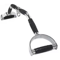 Ручка для верхньої тяги York Fitness 86см з паралельним хватом вигнута з гумовими рукоятками, хром Ручка для верхньої тяги York Fitness 86см з паралельним хватом вигнута з гумовими рукоятками, хром купити