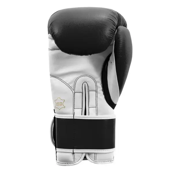 Боксерские перчатки TITLE Boxing Pro Style Leather Gloves 3.0 Black/White 12 oz (бинты 4м. в комплекте) купить недорого в Украине, фото 4
