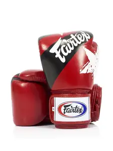 Боксерські рукавиці Fairtex BGV1 Nation Print Red 14 унцій (бинти в комплекті) купити