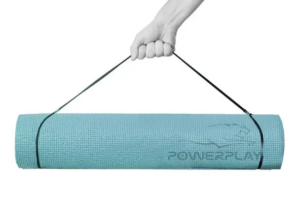 Килимок для йоги та фітнесу PowerPlay 4010 PVC Yoga Mat Зелений (173x61x0.6) купити недорого в Україні, фото 2