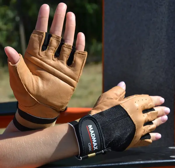 Рукавички для фітнесу MadMax MFG-248 Clasic Brown XXL купити недорого в Україні, фото 4