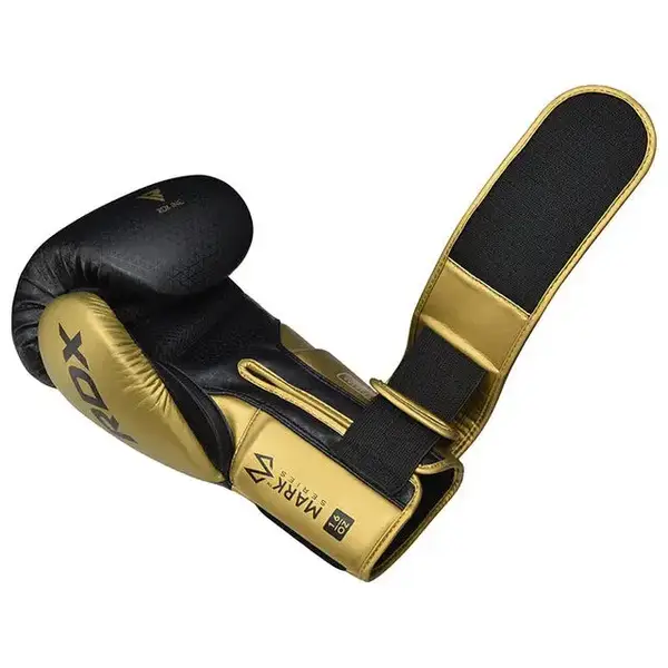 Боксерские перчатки RDX MARK PRO SPARRING TRI LIRA 2 GOLDEN-10 унций (капа в комплекте) купить недорого в Украине, фото 4