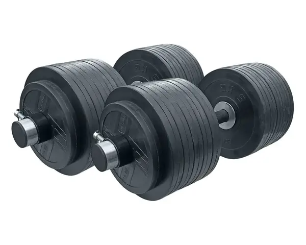 Гантелі обгумовані олімпійські RN-Sport 2 шт по 62 кг купити