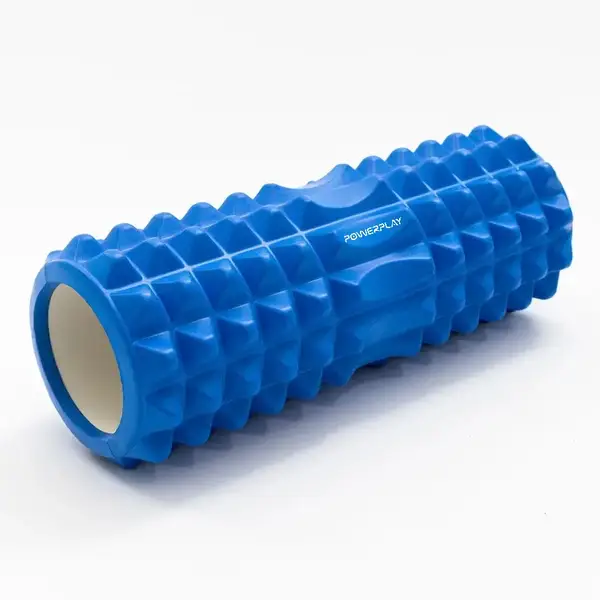 Масажний ролик (роллер) PowerPlay 4405 EVA Massage Roller Синій (33x12см.) купити недорого в Україні, фото 4