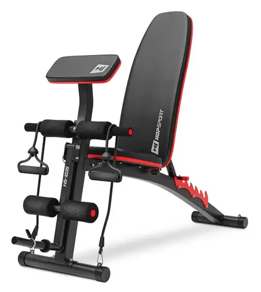 Набор Hop-Sport Premium 75 кг со скамьей HS-1035, штангами и гантелями. купить недорого в Украине, фото 9