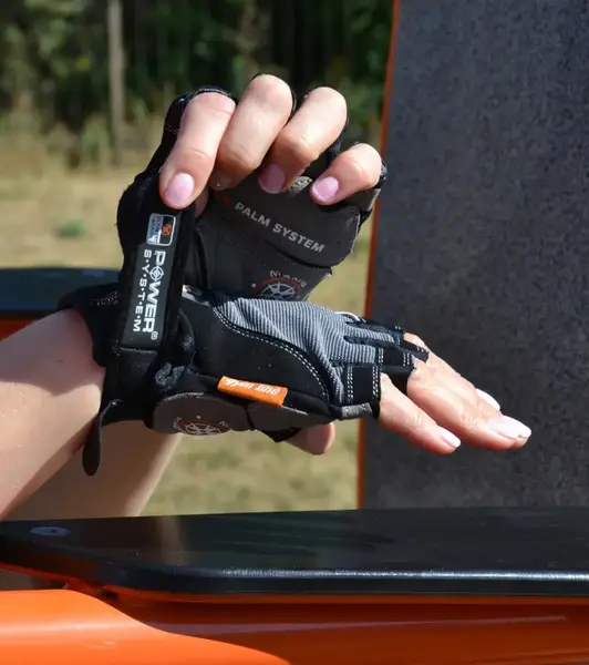 Перчатки для фитнеса Power System PS-2580 Man's Power Black/Grey L купить недорого в Украине, фото 10