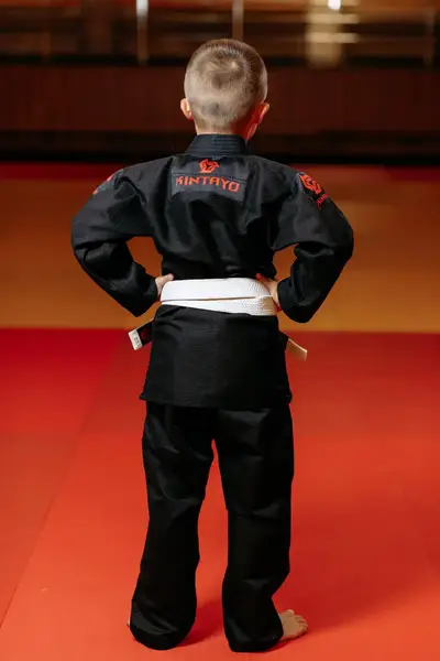 Кімоно для джиу - джитсу чорне, TM "Kintayo", 150 зріст, щільність 350 гр/м.кв. купити недорого в Україні, фото 5