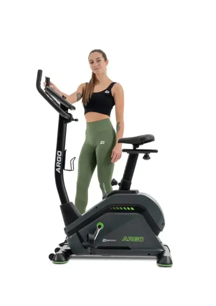 Велотренажер Hop-Sport HS-120H Argo чорно-зелений + мат купити недорого в Україні, фото 10