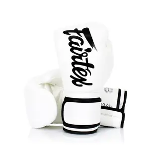 Боксерські рукавиці Fairtex BGV14 White 10 унцій (бинти в комплекті) купити