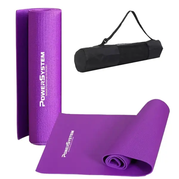 Килимок для йоги та фітнесу Power System PS-4014 PVC Fitness-Yoga Mat Purple (173x61x0.6) купити недорого в Україні, фото 10