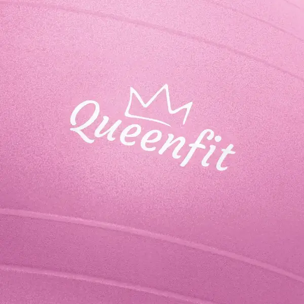 Фітбол Queenfit 65см рожевий + насос купити недорого в Україні, фото 3