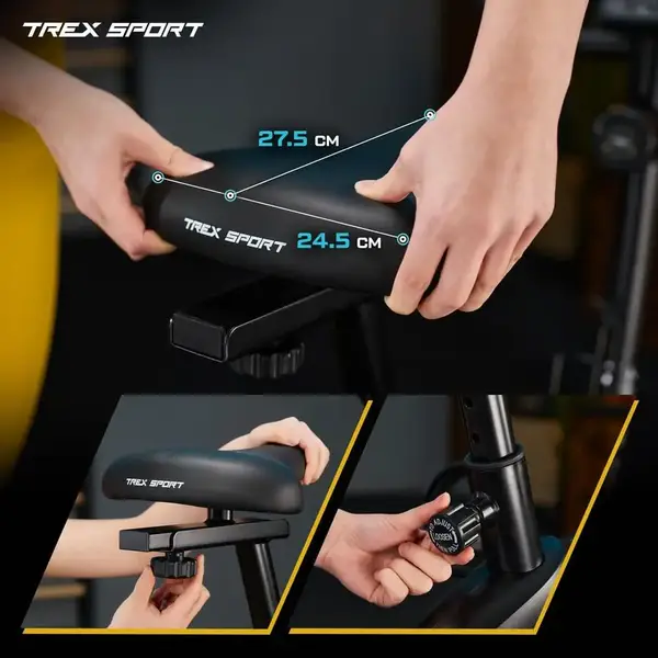 Велотренажер Trex Sport TX-400MB RECK магнітний чорно-білий купити недорого в Україні, фото 6