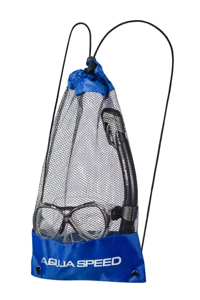 Набір маска і трубка Aqua Speed Manus + Borneo 8238 чорний Уні OSFM купити недорого в Україні, фото 4