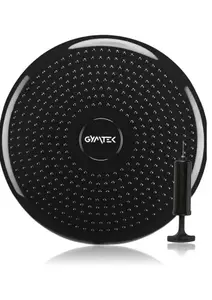 Балансировочная подушка Gymtek черная + насос. купить