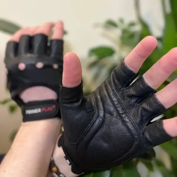 Рукавички для фітнесу PowerPlay 1572 Чорні L купити недорого в Україні, фото 9
