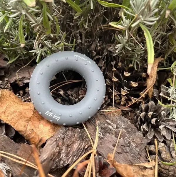 Эспандер кистевой силиконовый PowerPlay PP-4338 Hand Grip Large 25 кг. Серый купить недорого в Украине, фото 5