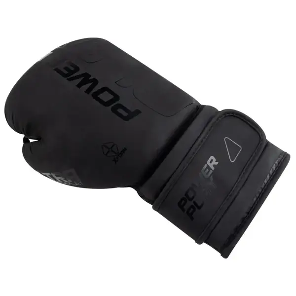 Боксерские перчатки PowerPlay 3024 Ultra Mat Черные 8 унций купить недорого в Украине, фото 8