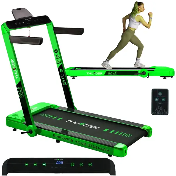 Бігова доріжка електрична THUNDER RACE-GREEN купити недорого в Україні, фото 5