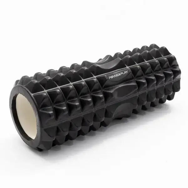 Масажний ролик (роллер) PowerPlay 4405 EVA Massage Roller Чорний (33x12см.) купити недорого в Україні, фото 6