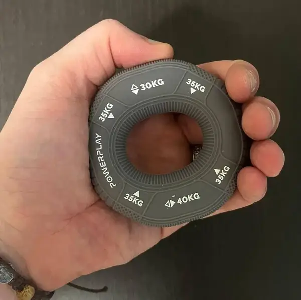 Еспандер кистьовий силіконовий PowerPlay PP-4331 Hand Grip Large 30-35-40 кг. Сірий купити недорого в Україні, фото 2
