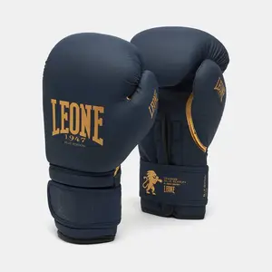 Боксерские перчатки Leone GN059B Blue Edition 16 унций (капу в комплекте) купить