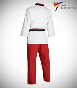 Добок для тхеквондо ADIDAS POOMSAE для дівчаток | біло-червоний160 | adiTPYF02 купити