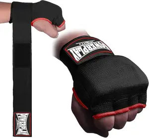 Бинти-рукавиці PowerPlay 3096 з гелевими подушечками Чорні L купити