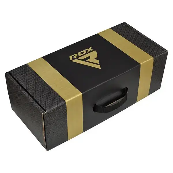 Боксерские перчатки RDX MARK PRO SPARRING TRI LIRA 2 GOLDEN-10 унций (капа в комплекте) купить недорого в Украине, фото 8