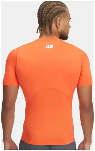 Футболка компресійна UA HG Armour Comp SS помаранчевий Чол SM купити