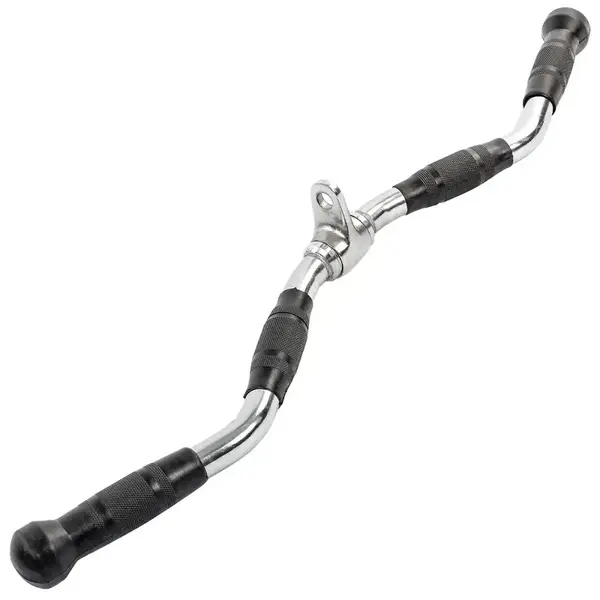 Ручка для верхней тяги York Fitness 70см W-образная с резиновыми рукоятками, хром. купить недорого в Украине, фото 5