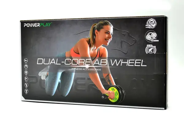 Колесо для преса подвійне PowerPlay 4327 Dual-Core Ab Wheel Чорно-зелене купити недорого в Україні, фото 10