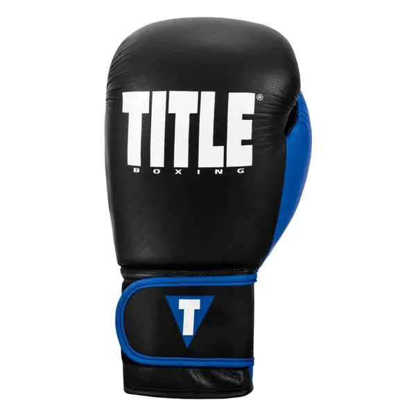 Боксерские перчатки TITLE Boxing Dynamic Strike Black/Blue 16 oz (бинты 4м. в комплекте) купить недорого в Украине, фото 3