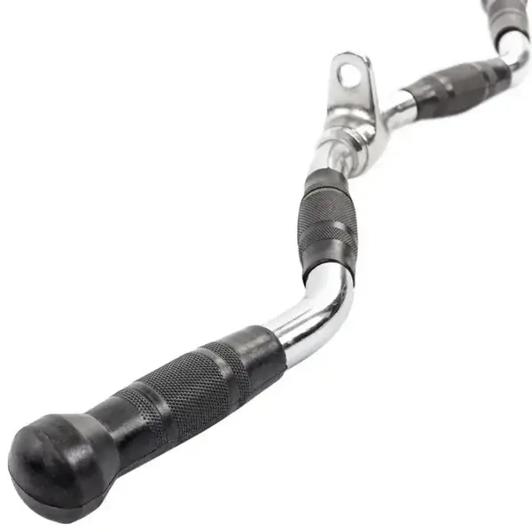 Ручка для верхней тяги York Fitness 70см W-образная с резиновыми рукоятками, хром. купить недорого в Украине, фото 2