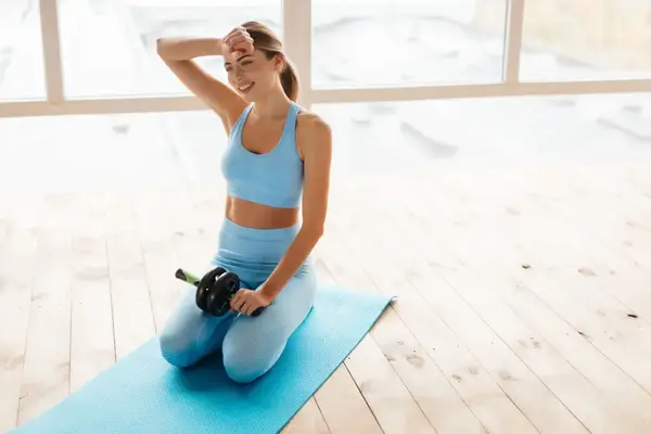 Колесо для преса подвійне PowerPlay 4327 Dual-Core Ab Wheel Чорно-зелене купити недорого в Україні, фото 2