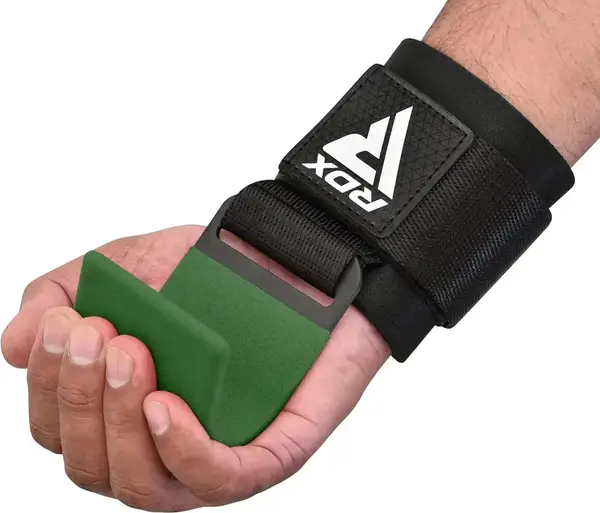 Гаки для тяги на зап'ястя RDX W5 Gym Hook Strap Army Green Plus купити недорого в Україні, фото 3