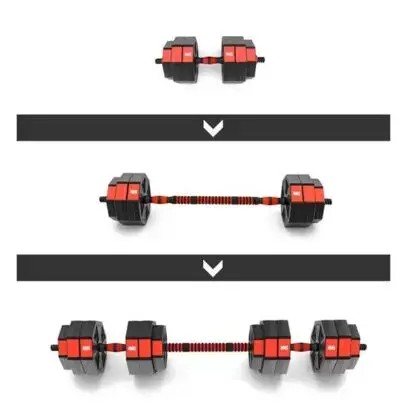 Набор штанга+гантели HMS SGC20 - 20 кг/черно-красный купить недорого в Украине, фото 6