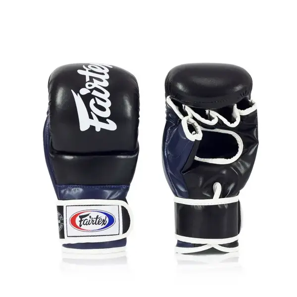 Рукавиці греплінгові для ММА Fairtex FGV18 Black/Blue L купити недорого в Україні, фото 4