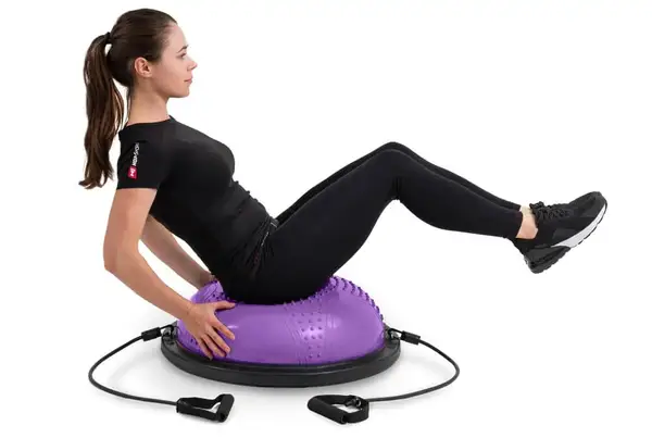 Балансувальна напівсфера з вкрапленнями Hop-Sport HS-MB058B фіолетова купити недорого в Україні, фото 3