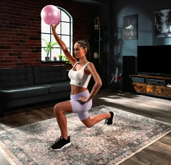 Фітбол Hop-Sport 25см рожевий купити недорого в Україні, фото 4