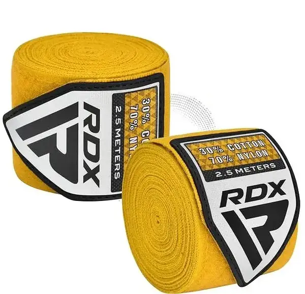 Бинты для бокса RDX Hand Wraps Yellow (2.5м.) купить недорого в Украине, фото 4