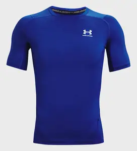 Футболка компресійна UA HG Armour Comp SS синій Чол SM купити