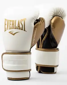 Боксерські рукавиці Everlast POWERLOCK 2R TRAINING GLOVE білий, золотий Уні 14 унцій купити