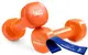 Гантелі вінілові PowerPlay 2 * 1 кг. PP_4103 Помаранчеві (2шт. - пара) + Резинка для фітнесу 7,5кг купити недорого в Україні, фото 23586